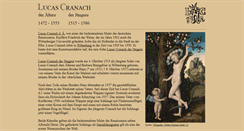 Desktop Screenshot of cranach.de