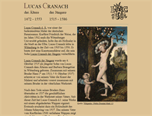 Tablet Screenshot of cranach.de